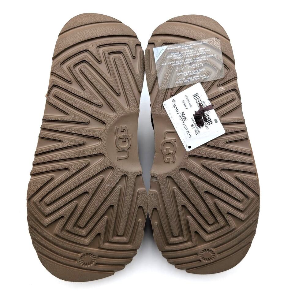 UGG Classic Faux Shearling Slipper Round Toe Unisex Kids Chestnut Sz US1 EU32.5 - Picture 8 of 11